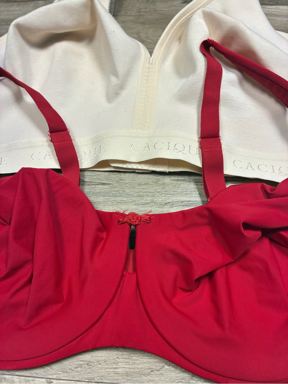Cacique 2 Bras Underwired Unlined Full Coverage No Wire - Picture 5 of 12